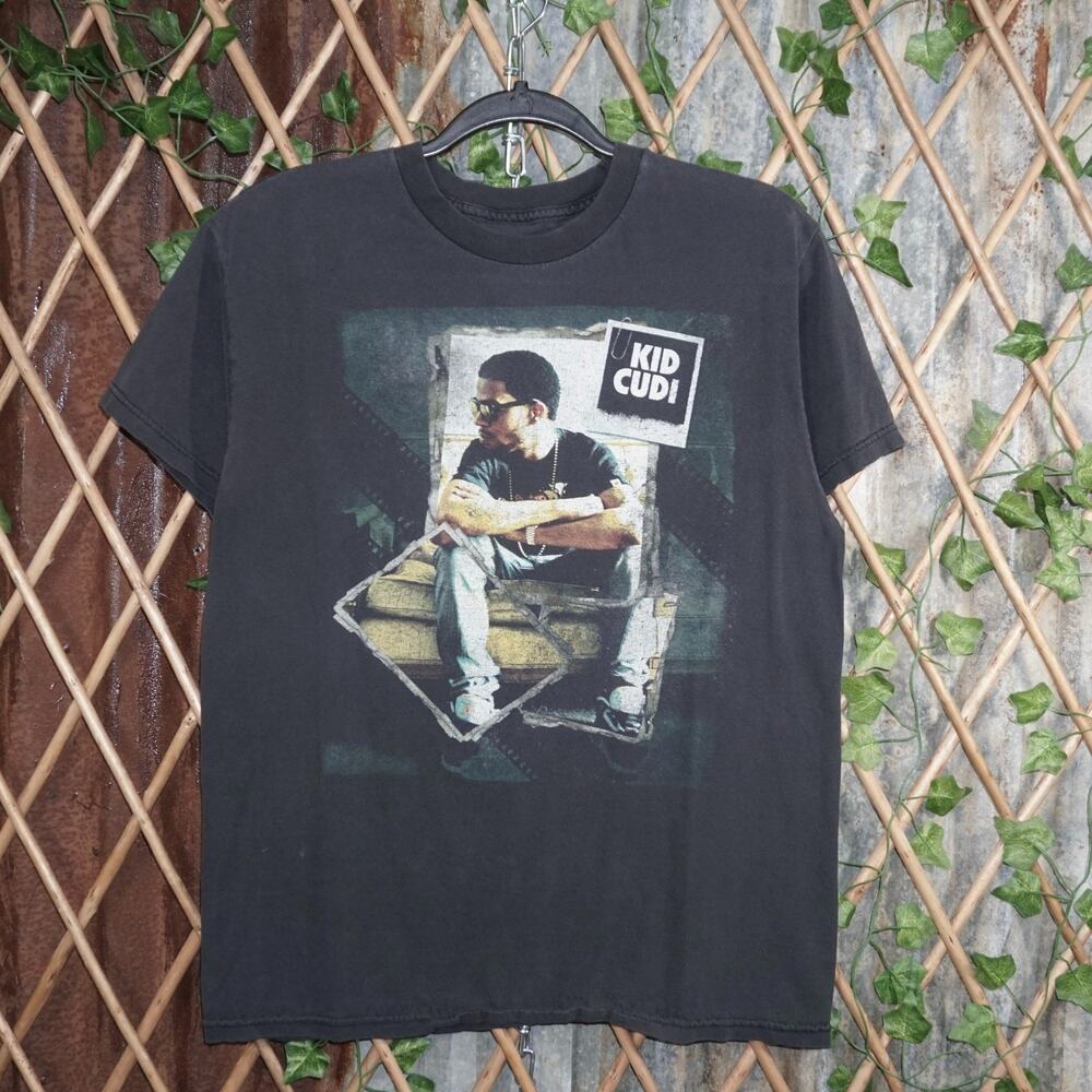 S - Vintage Y2K American Village T-Shirts kid cudi man moon